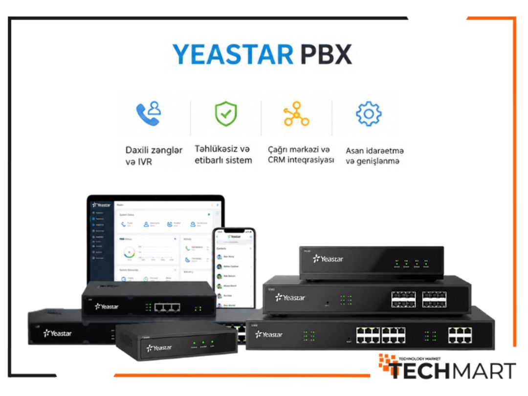 IP PBX – Ofis Telefon Sistemi (Yeastar) — Şəbəkə və server avadanlığı, Bakı