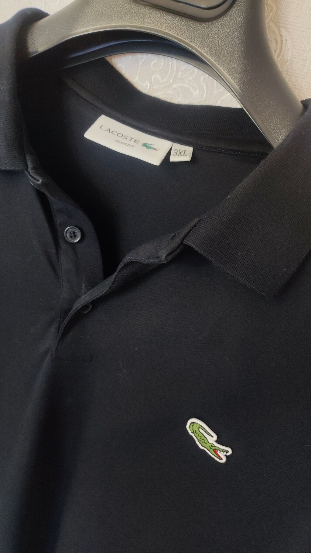 Polo köynək, Lacoste, 3XL, rəng - Qara — Şəxsi əşyalar, Bakı (2)