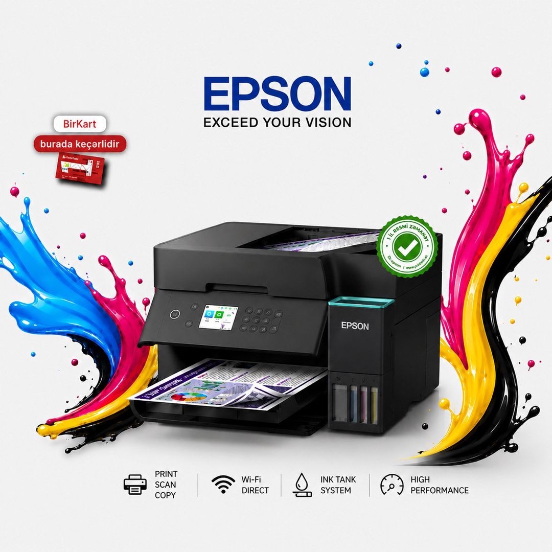 Printer Epson EcoTank L6370 — Elektronika, Bakı