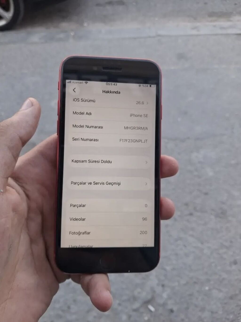 IPhone SE 2022, 64 GB, Qırmızı, Barmaq izi, Sənədlərlə — Apple iPhone, Digah (7)