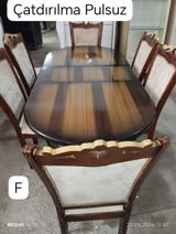 İşlənmiş, Yumru masa, 6 stul — fatimə — Furniture
