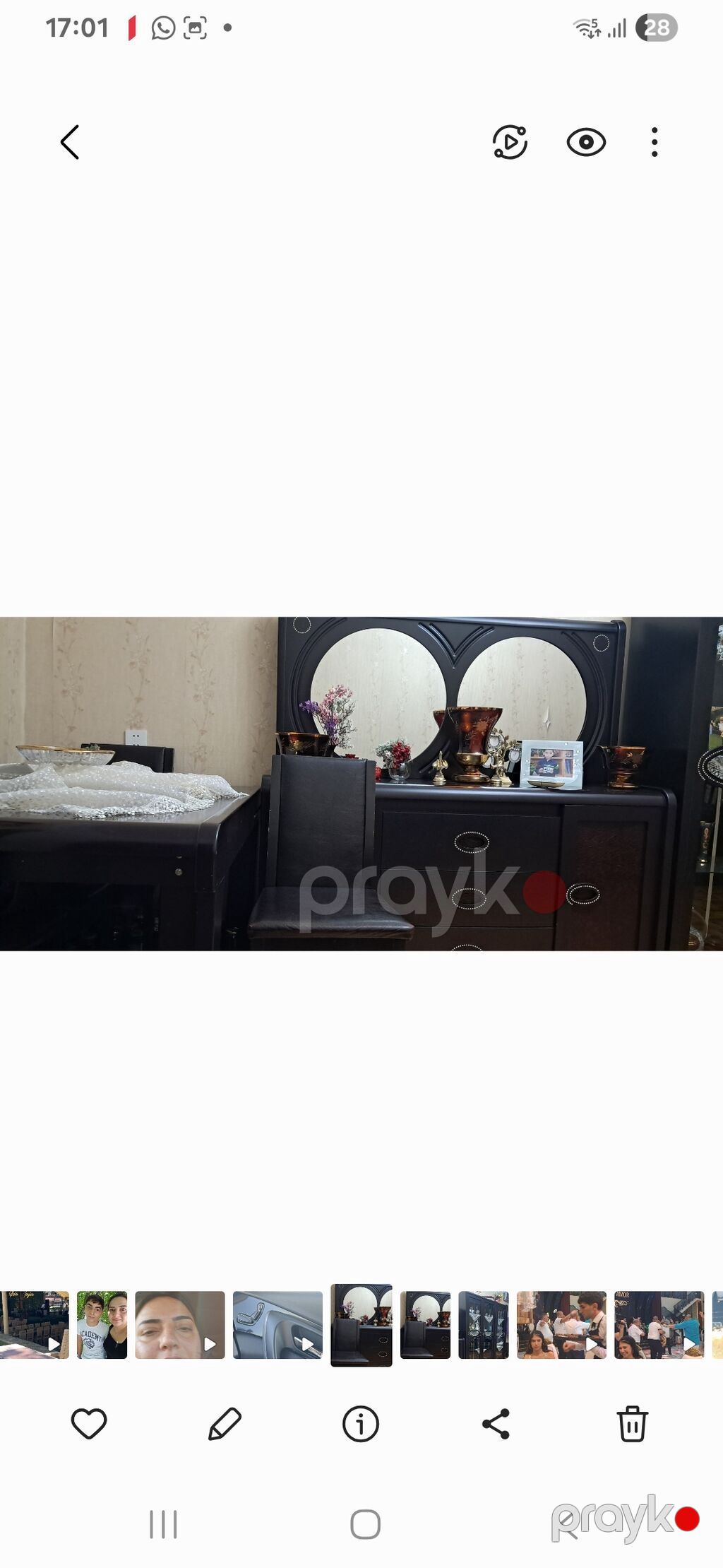 Qonaq otağı üçün mebel dəsti təqdim olunur. Dəstə tünd rəngli, klassik — Mebel, Bakı (2)
