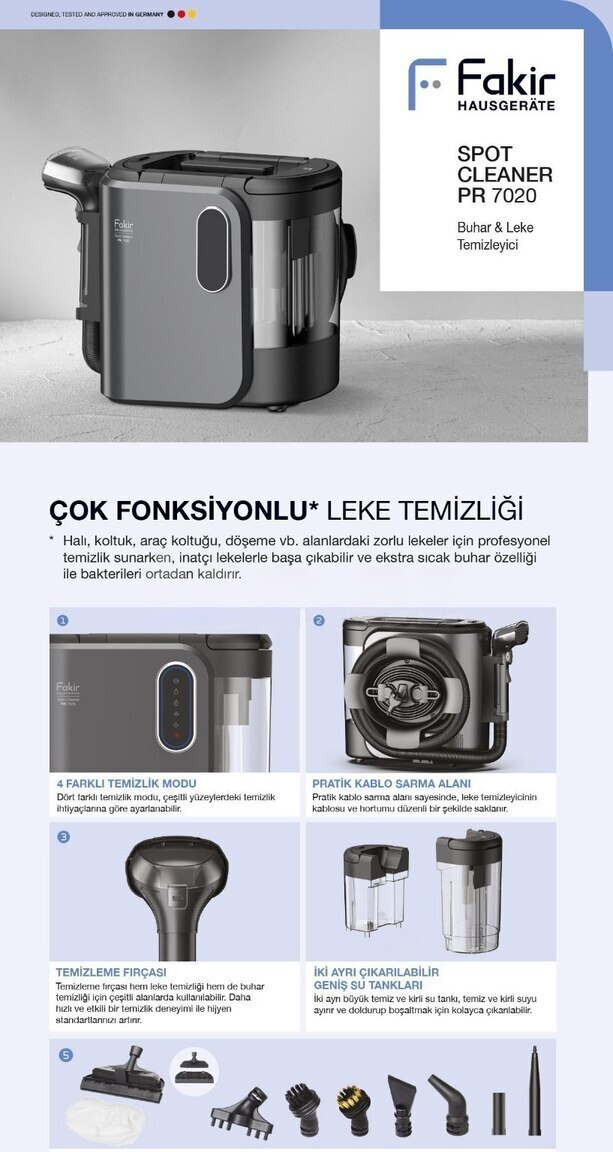 Fakir PR7020 Buxar və Ləkə Təmizləyicisi — Mallar, Bakı (2)