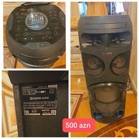 Sony MHC-V72D ev audio sistemi - Model: MHC‑V72D (Made in Malaysia) - — Bakı