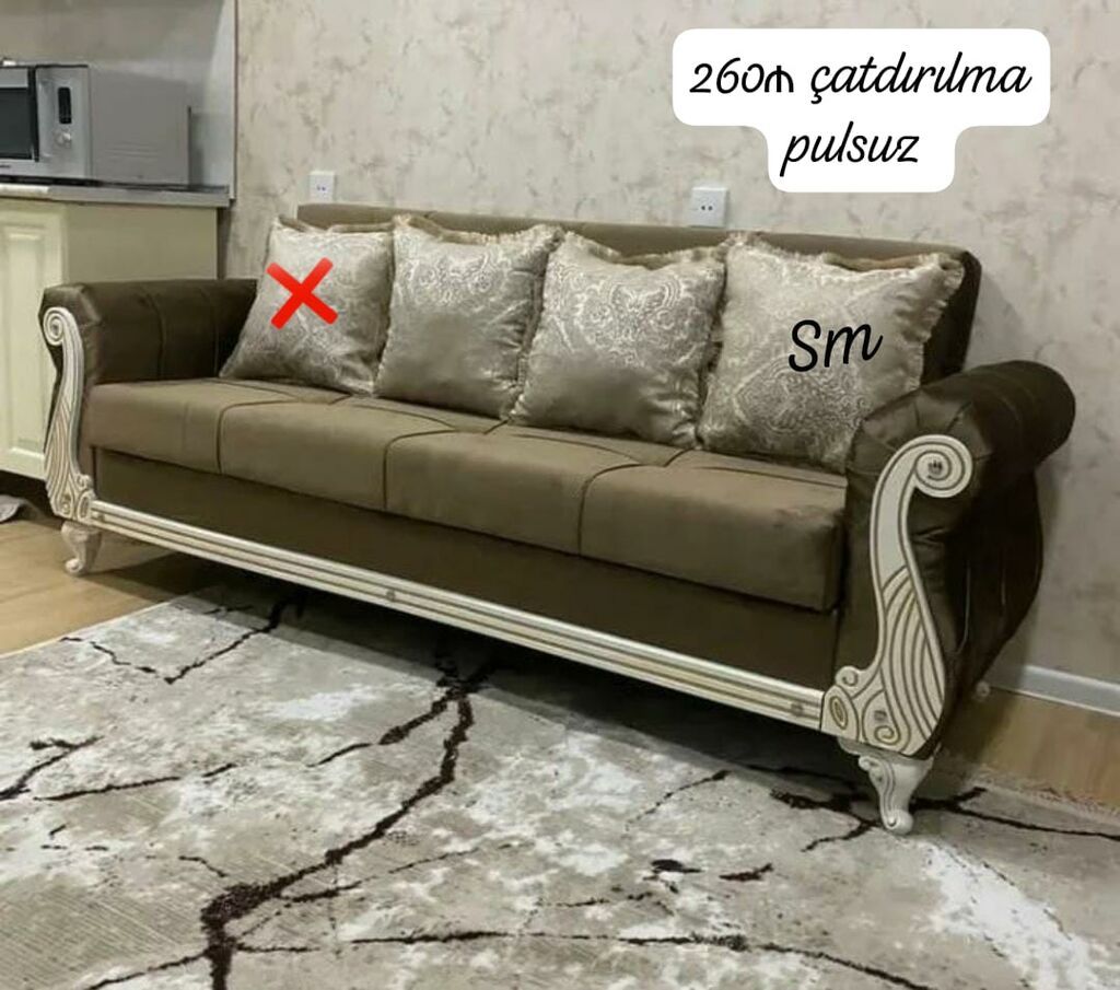 Açılıb-yığılan divan modeli. Klassik üslubda hazırlanmış bu divan — Mebel, Digah (2)