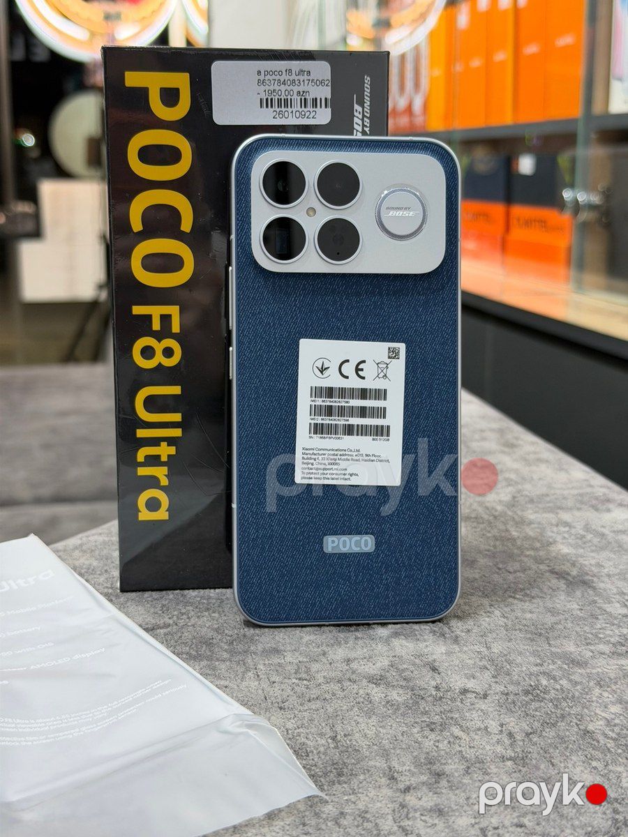 Xiaomi Poco F8 Ultra Denim Blue 512GB/16GB — Smartfonlar, Bakı (3)