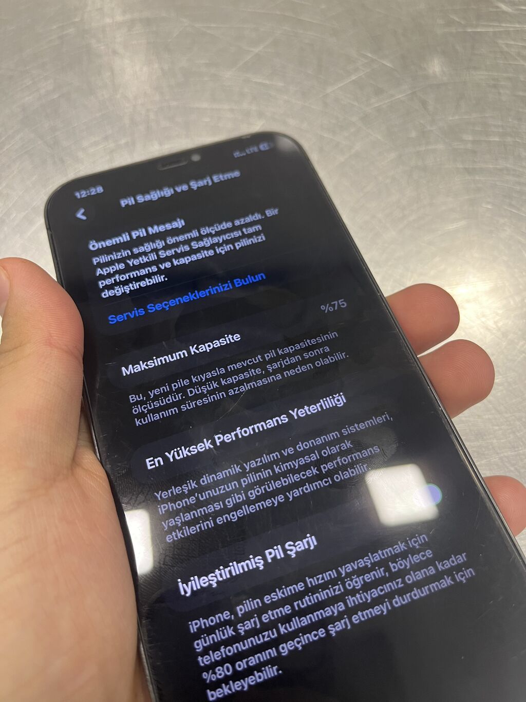 IPhone 12 Pro Max, 128 GB, Desert Titanium, Simsiz şarj, Face ID — Apple iPhone, Gəncə (7)