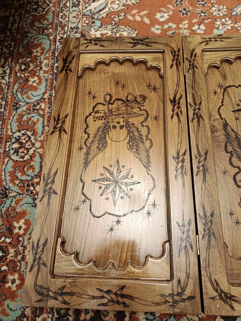 Əl işı – taxta nərd (backgammon) dəsti - Material: tam ağac (bərk — İdman və istirahət, Bakı (3)