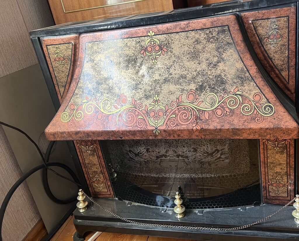 Dekorativ elektrik kamin sobası. Korpus üzərində klassik üslubda — Mallar, Sabirabad (4)