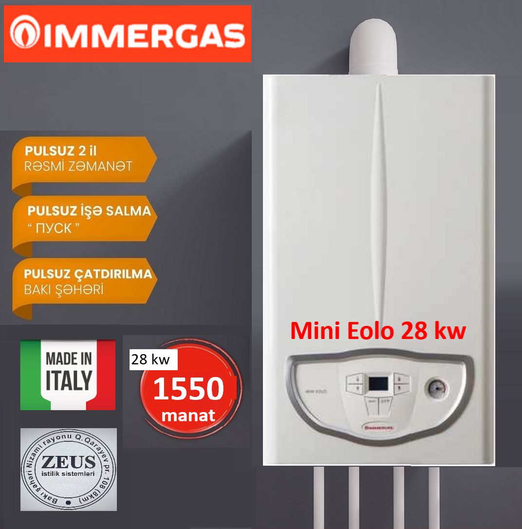 Kombi Immergas Mini Eolo 28 kw — Kombilər, Bakı (4)