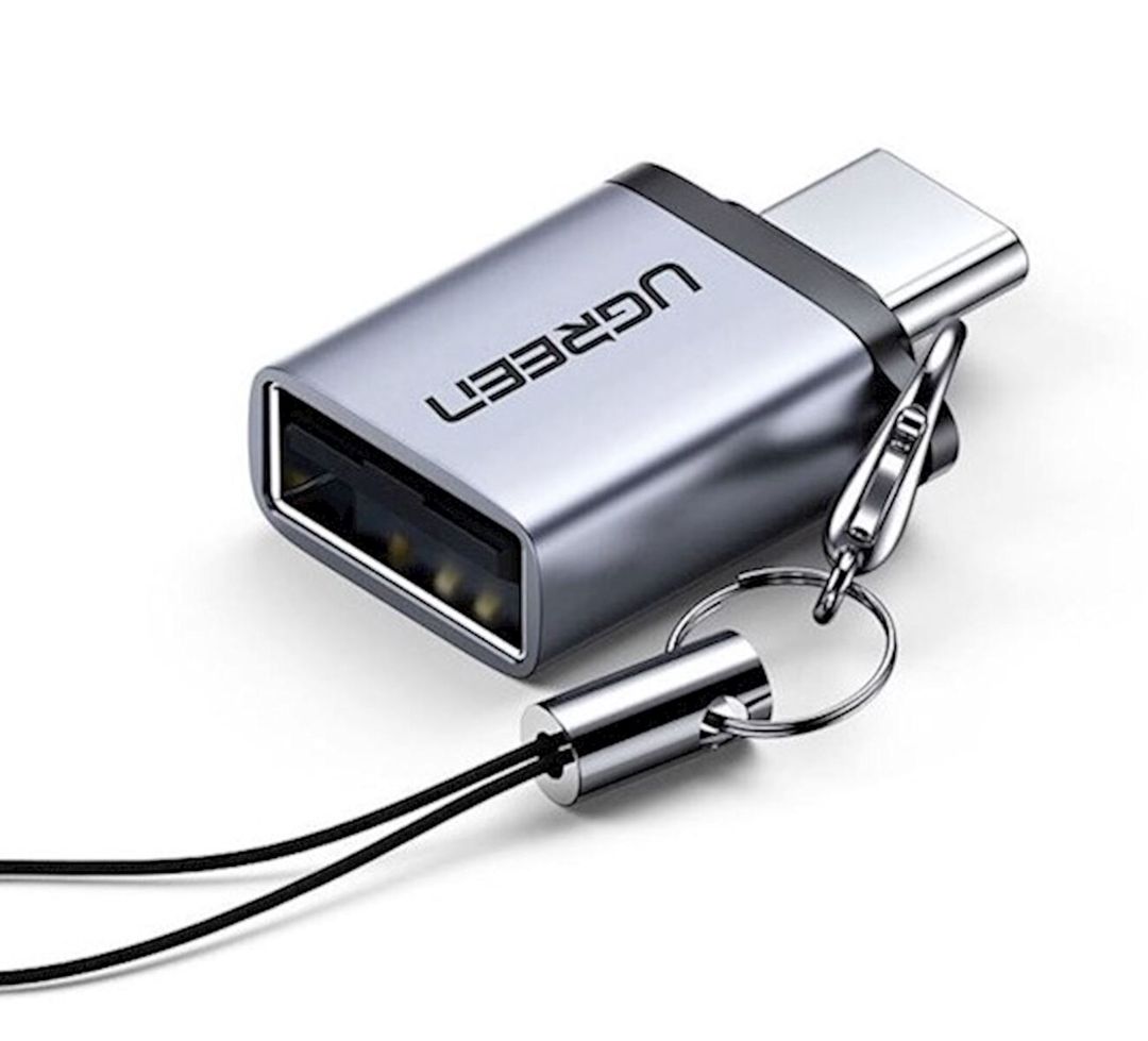 Ugreen US270 Type-C to USB 3.0 A Adapter Cable with Lanyard Space Gray — Elektronika, Bakı (2)