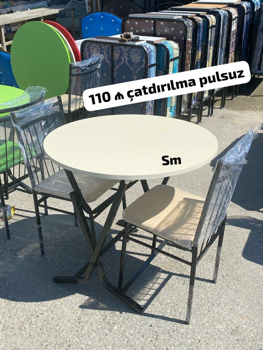Yemək masası və oturacaq dəstləri. Şəkillərdə müxtəlif model və rəng — Mebel, Digah (3)