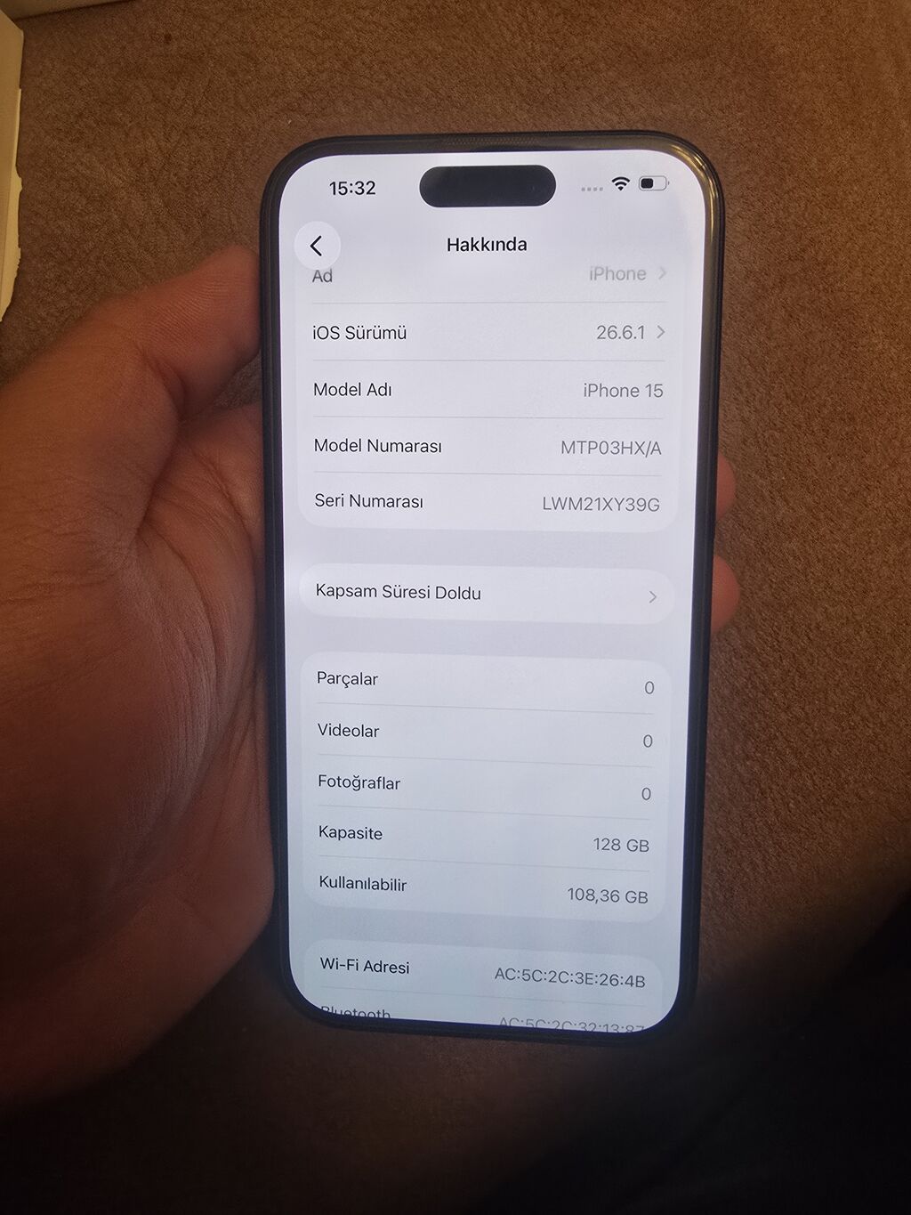 IPhone 15, 128 GB, Qara, Face ID — Apple iPhone, Bakı (6)