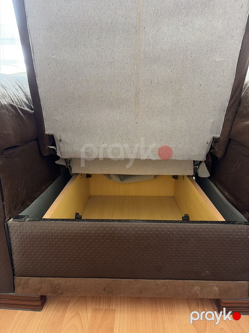 Qəhvəyi rəngdə 2 ədəd yumşaq kreslo dəsti. Kreslolar geniş oturacaq — Mebel, Bakı (4)
