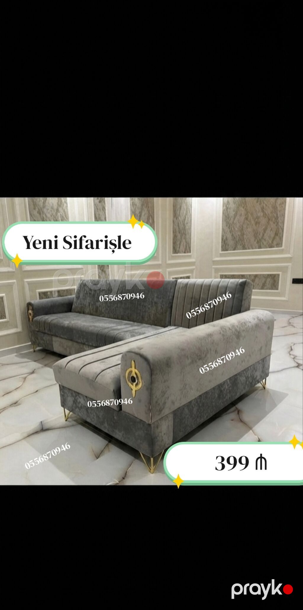 Künc divan, Yeni, Açılan, Bazalı, Parça, Şəhərdaxili pulsuz çatdırılma — Mebel, Bakı (10)