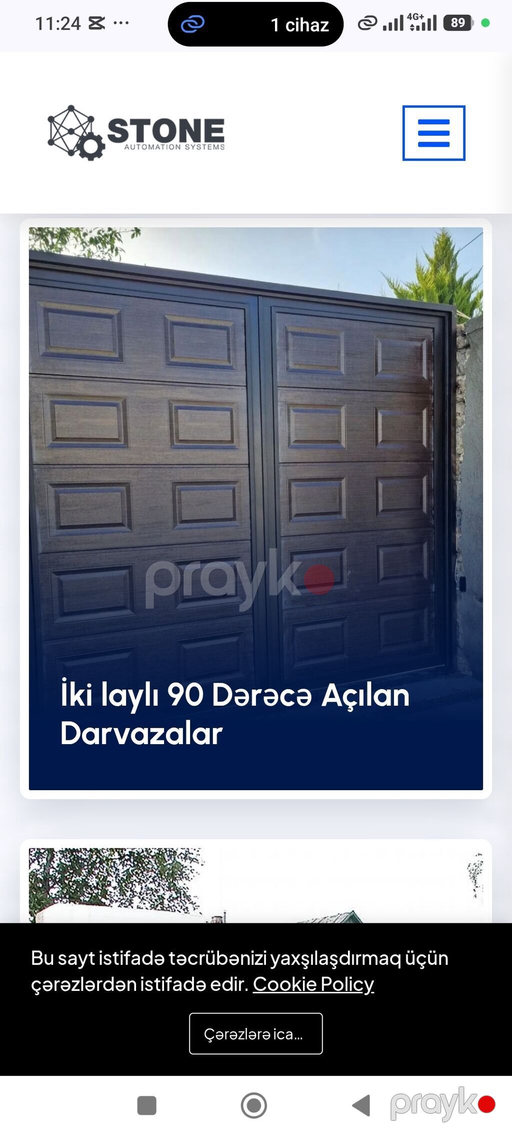 Yeni Qaraj darvazası, Seksional, Avtomatik — Mallar, Bakı (9)
