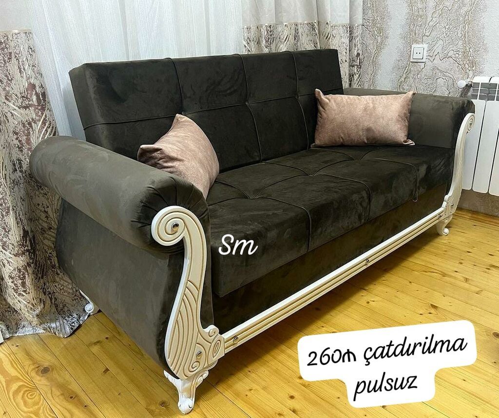 Açılıb-yığılan divan modeli. Klassik üslubda hazırlanmış bu divan — Mebel, Digah (3)