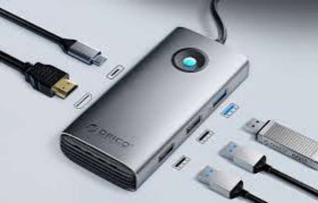 🔥 ORICO PW11-6PCR-SV-EP – 6-in-1 USB-C HUB, Gigabit LAN, 100W PD və 4K — Elektronika, Bakı