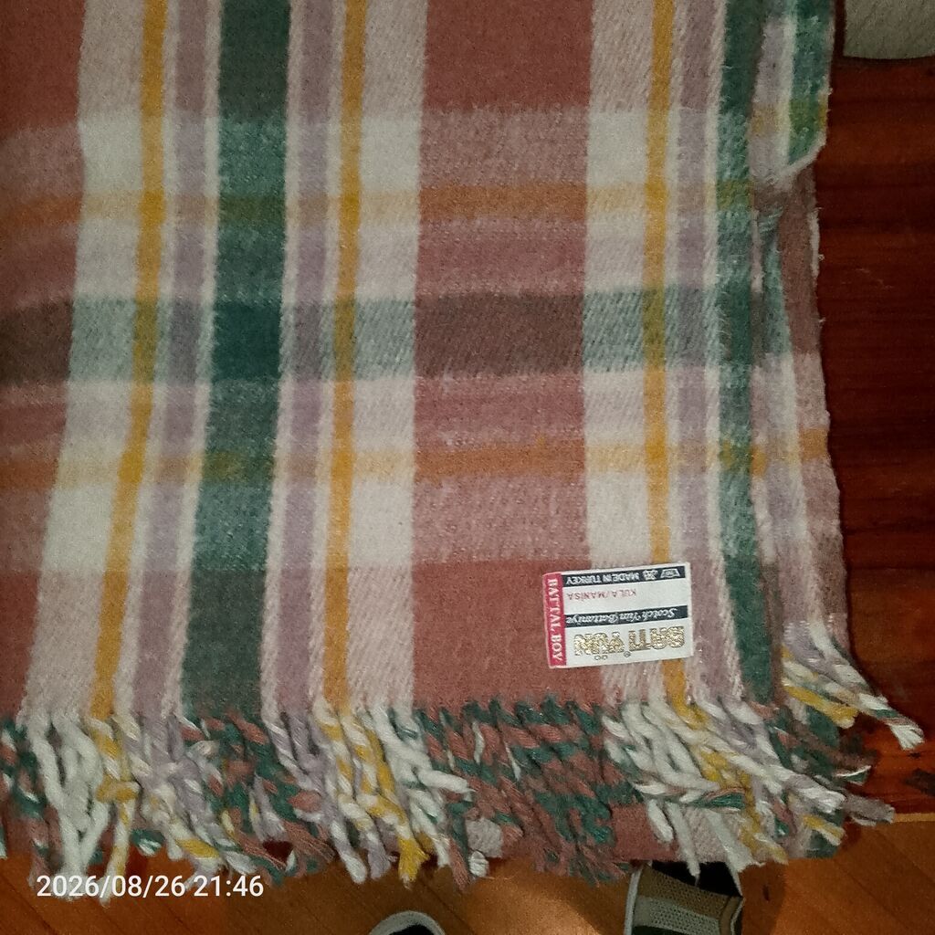 BATI YÜN “Scotch Yün Battaniye” – Battal Boy - Material: Yün (etiket — Tekstil, Bakı (2)