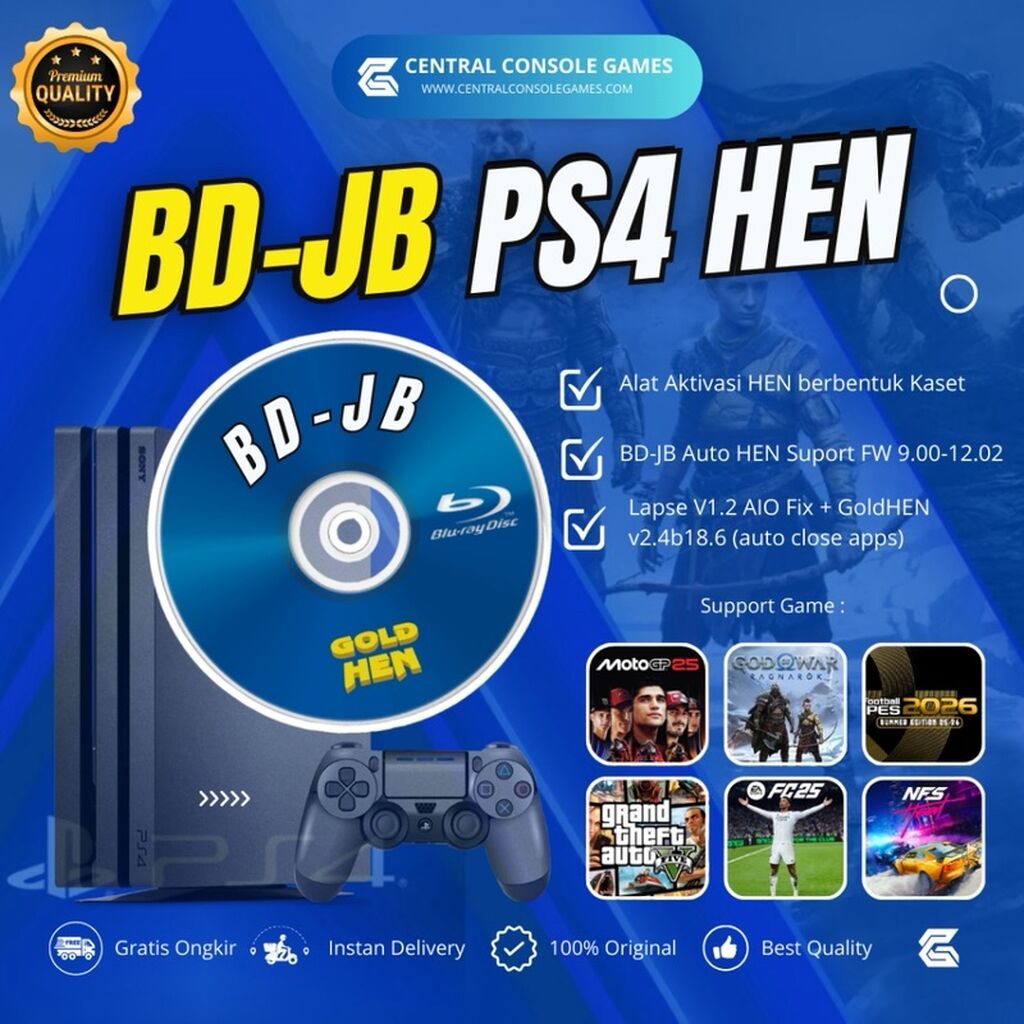 PS4 üçün BD-JB GoldHEN Diski Məhsul təsviri: - PS4 konsollarında HEN — Elektronika, Qobu (2)