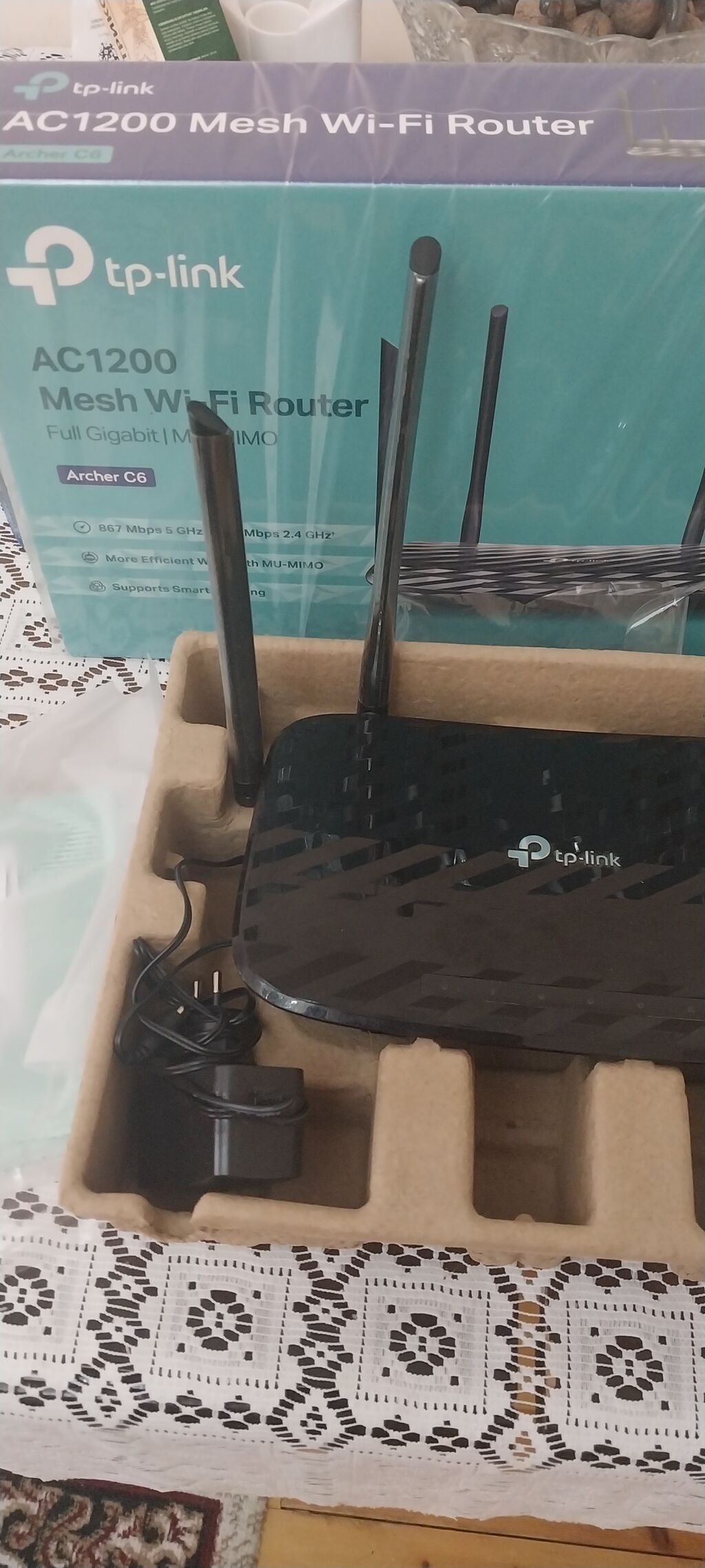 TP-Link Archer C6 AC1200 Mesh Wi‑Fi Router TP-Link markalı Archer C6 — Elektronika, Bakı (3)