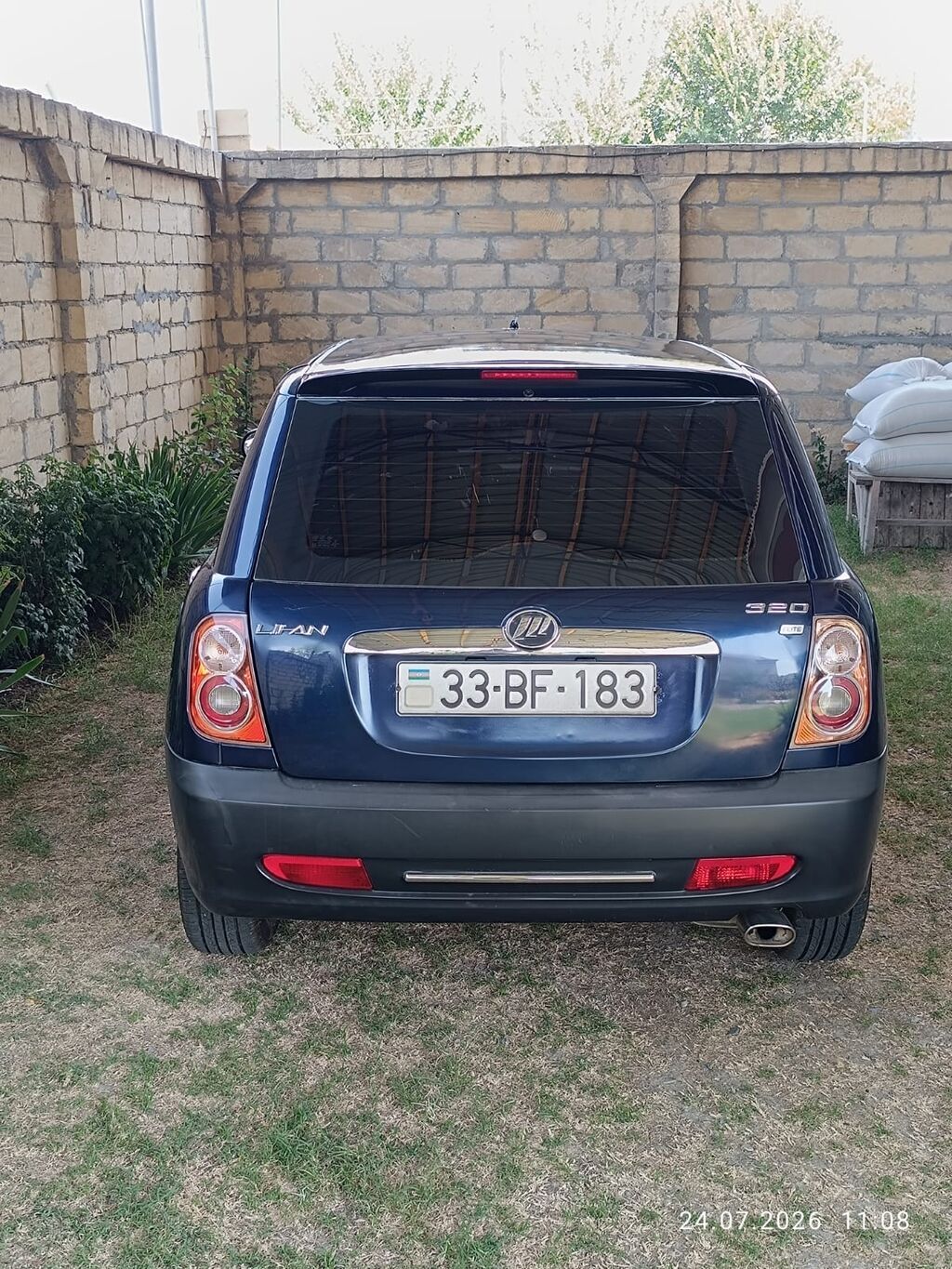 Lifan 320 kompakt hetçbek avtomobil. Tünd göy rəngli кузов, 5 qapılı — Avtomobillər, Kürdəmir (2)
