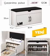 Ayaqqabı dolabı və oturacaqlı skamya – kompakt və funksional model — Furniture