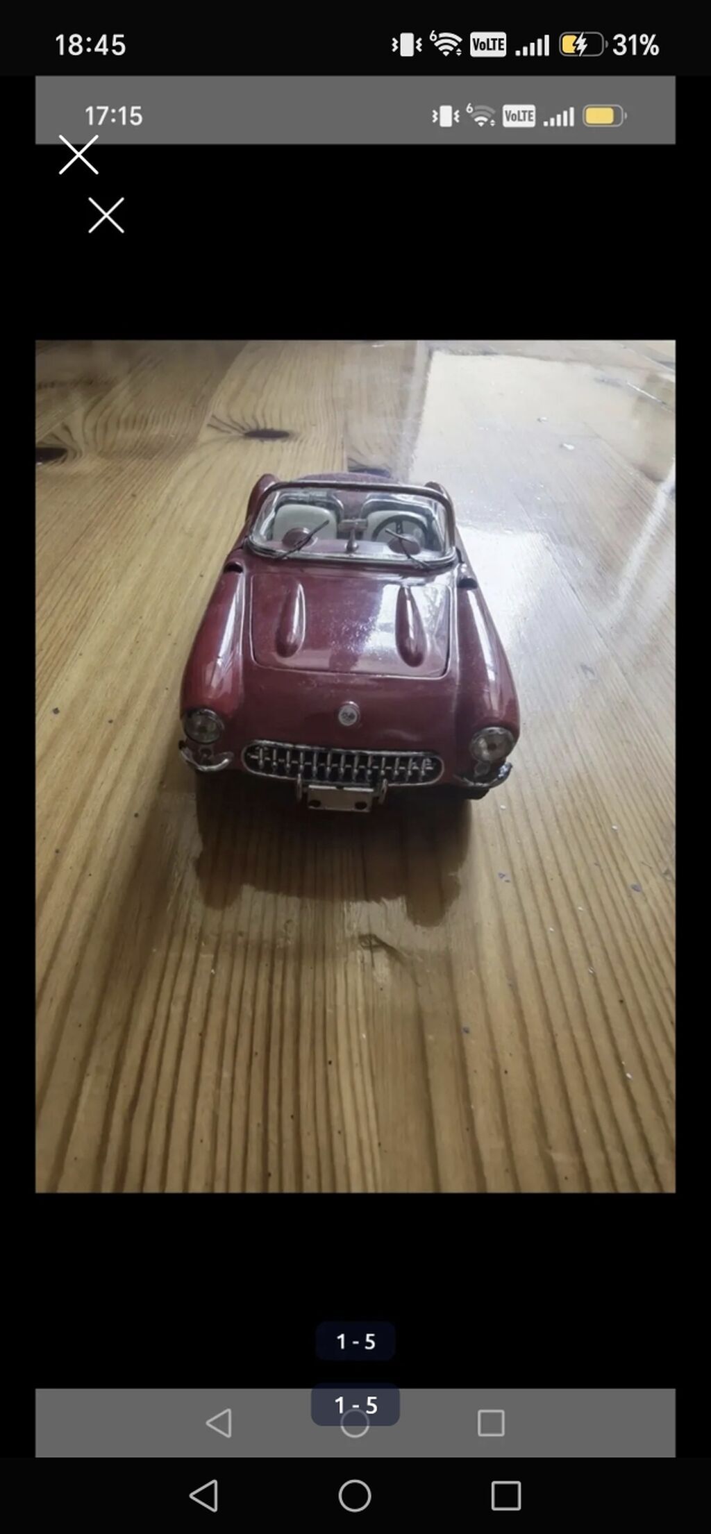 Kolleksiya üçün die-cast model avtomobil - Model: Chevrolet Corvette — Mallar, Bakı