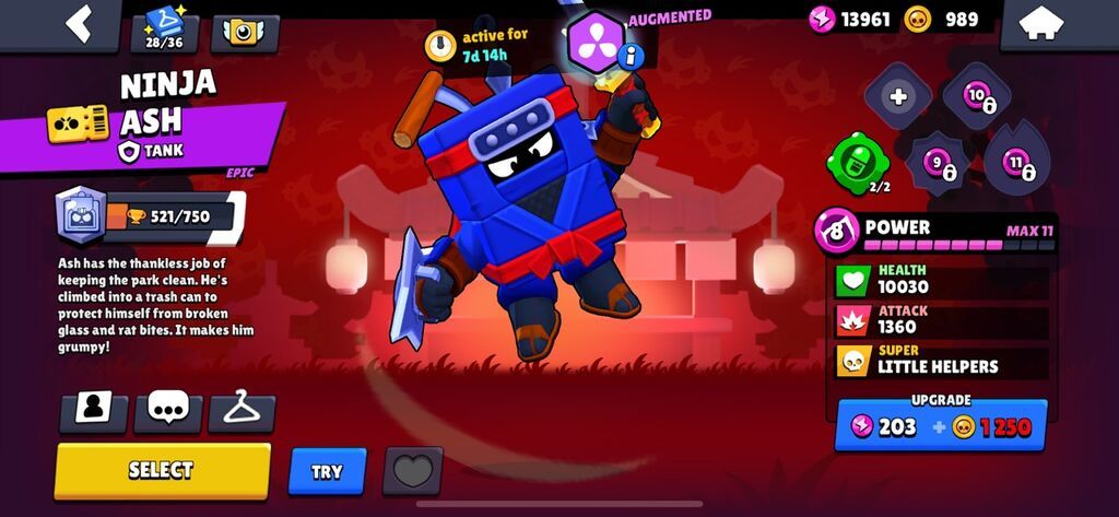 Brawl Stars hesabı. Hesabın görüntülərdə görünən əsas göstəriciləri — İş, Bakı (6)