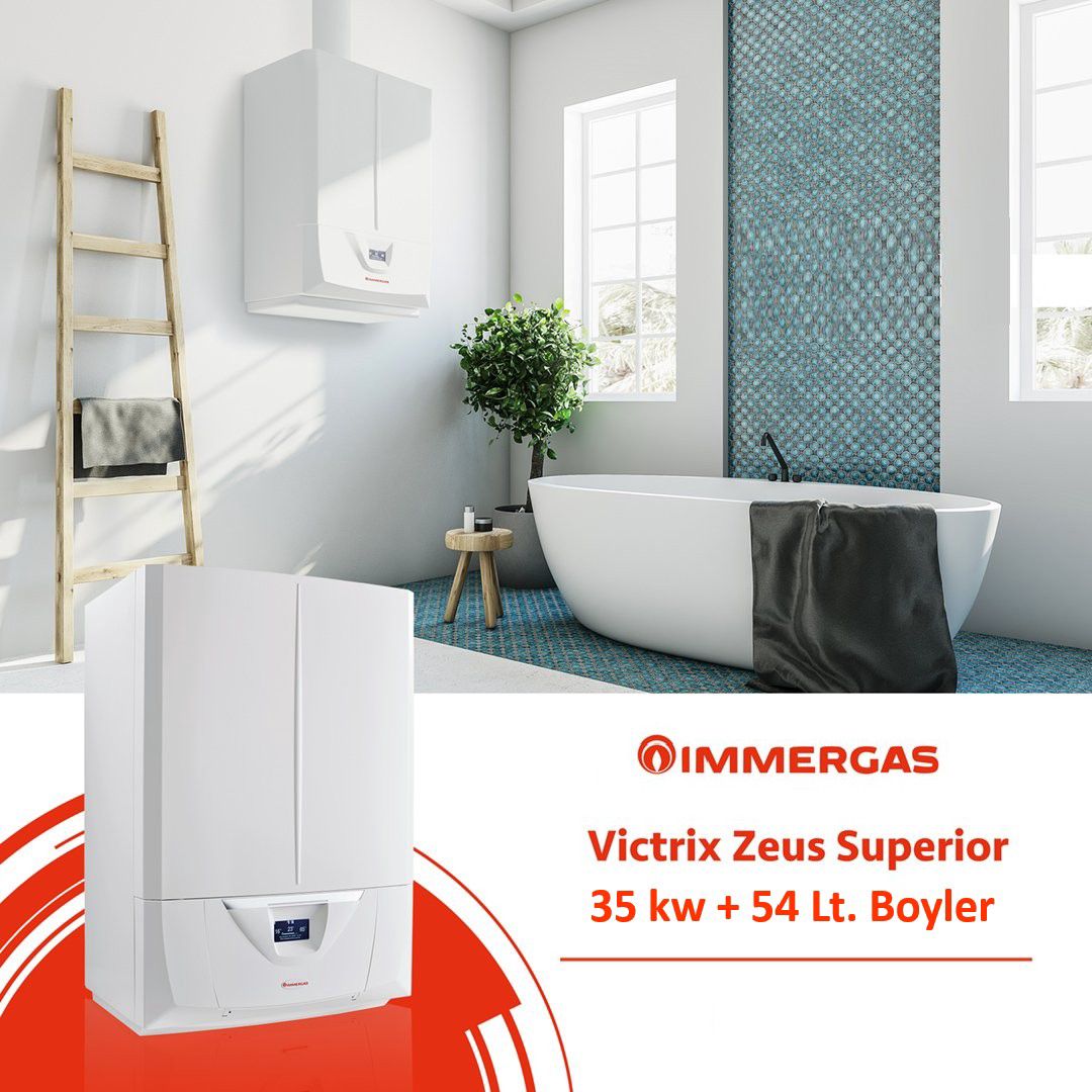 Kombi Yoğuşmalı İmmergas Vitrix Zeus Superior 35 kw — Kombilər, Bakı (5)