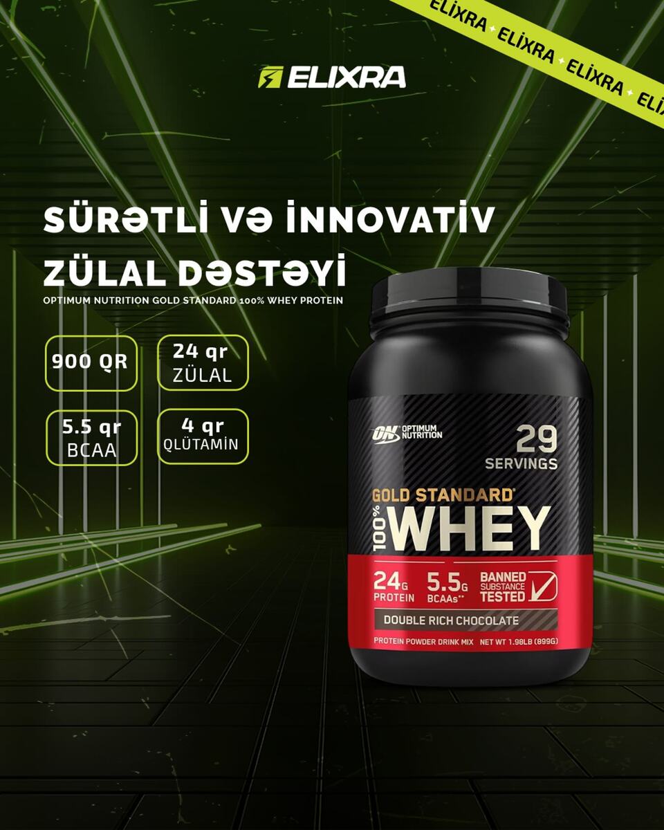 Optimum Nutrition Gold Standard Whey Protein — İdman, hobi, istirahət, Bakı
