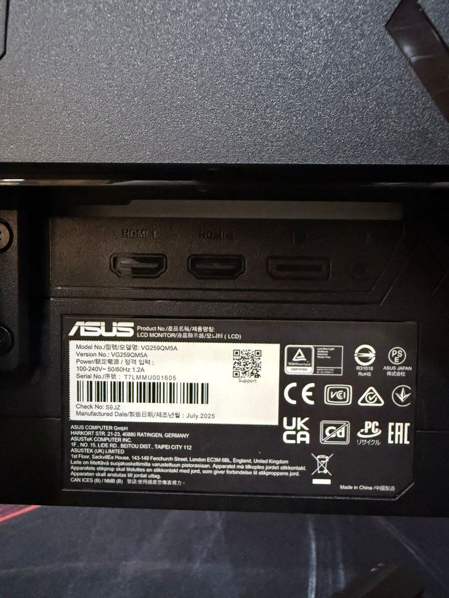 Monitor Asus TUF Gaming 240Hz VG259QM5A — Elektronika, Bakı (3)