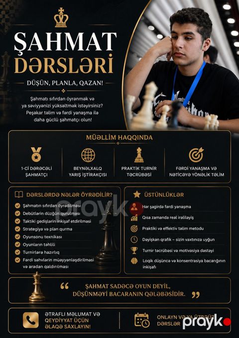 Şahmat dərsləri — Bakı