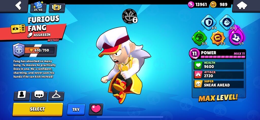 Brawl Stars hesabı. Hesabın görüntülərdə görünən əsas göstəriciləri — İş, Bakı (5)