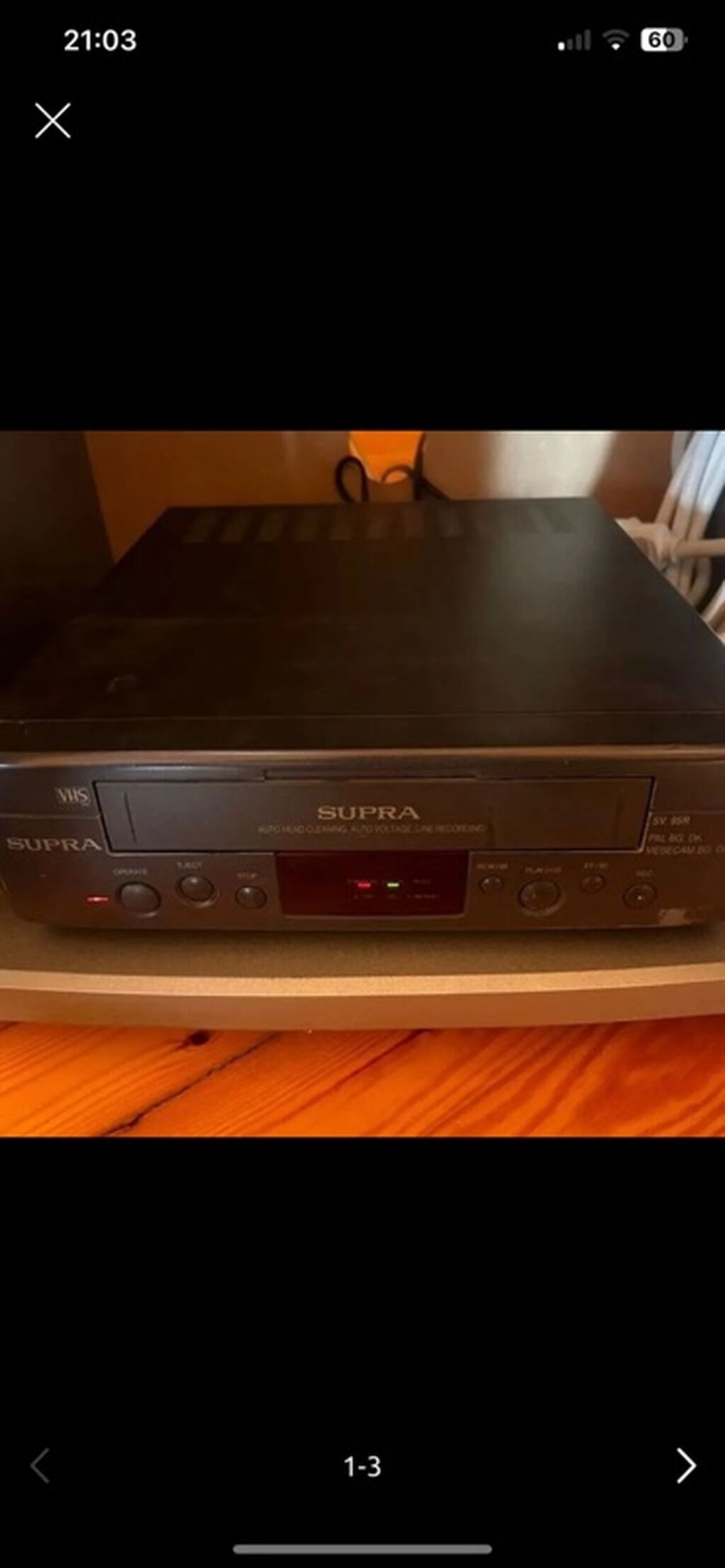 SUPRA VHS videomaqnitofon Xüsusiyyətlər: - VHS kasetlər üçün pleyer — TV və Video, Bakı (3)