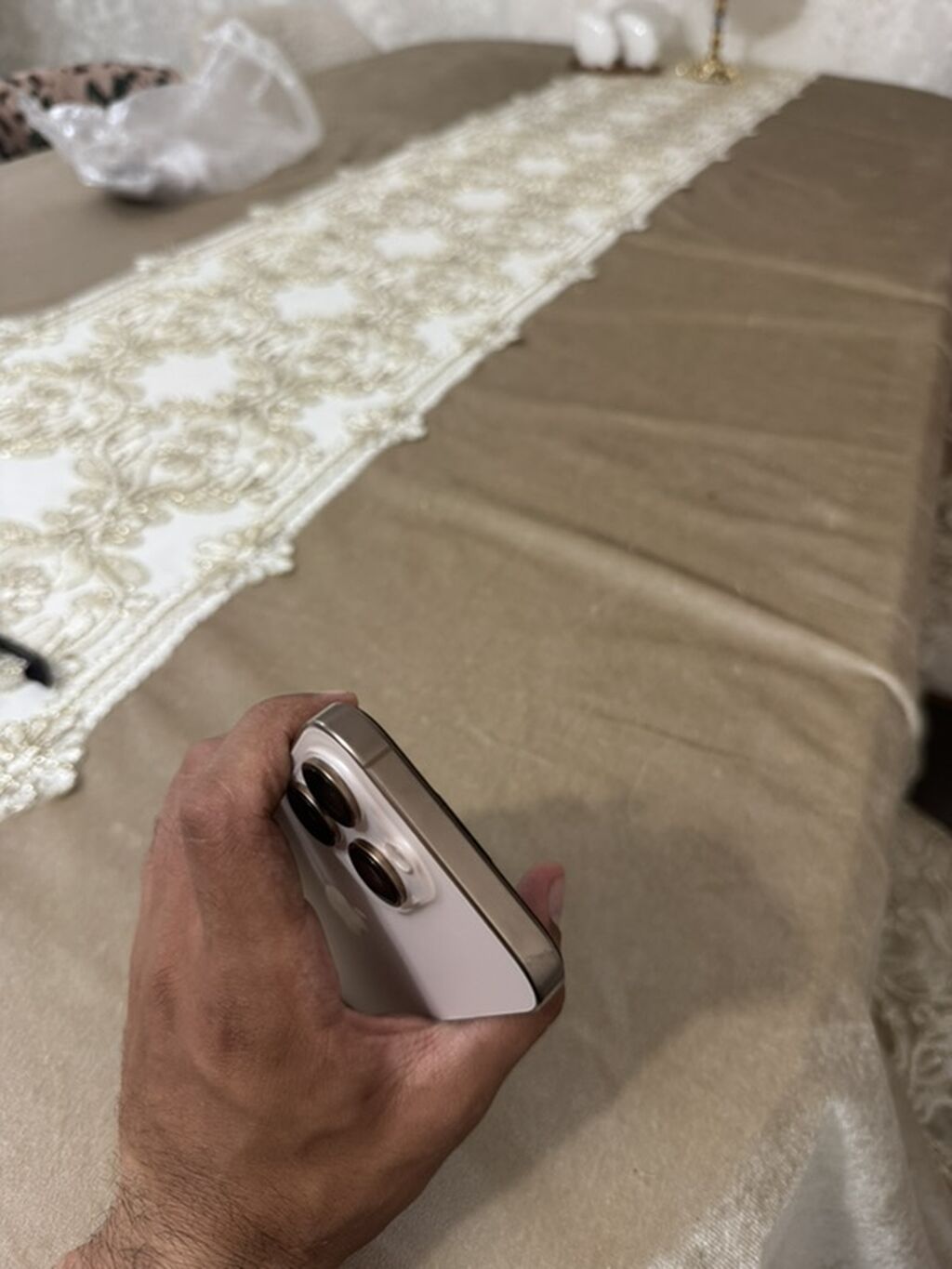IPhone 16 Pro, 128 GB, Desert Titanium, Zəmanət, Simsiz şarj, Face ID — Apple iPhone, Bakı (5)