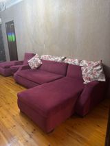 Xarici istehsal açılan divan 1 edəd kreslosu pufiki yaxşı vəziyyətdə — fatimə — Furniture