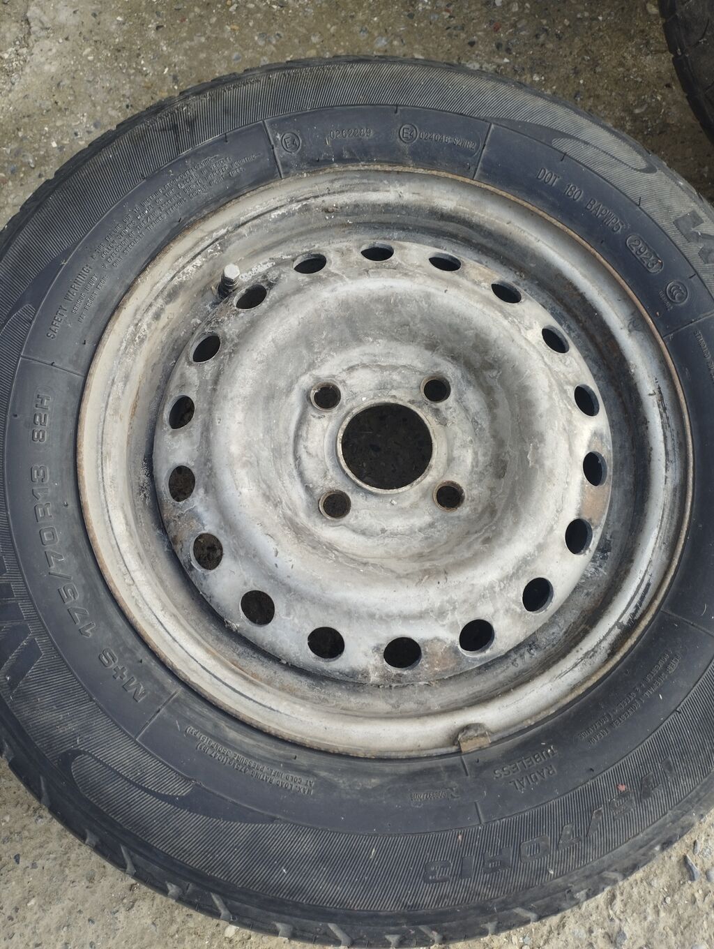 - Dəmir disklə birlikdədir - 4 boltlu disk: - 175/70 R13 — Avto, Digah (4)