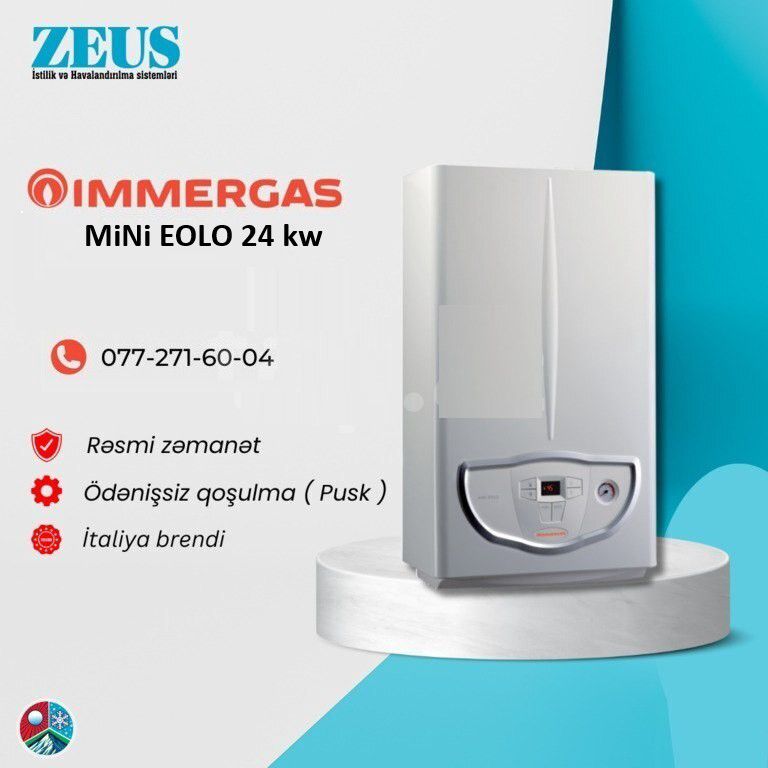 İmmergas Mini Eolo 24 kW kombi — İtaliya istehsalı — Isitmə, Bakı