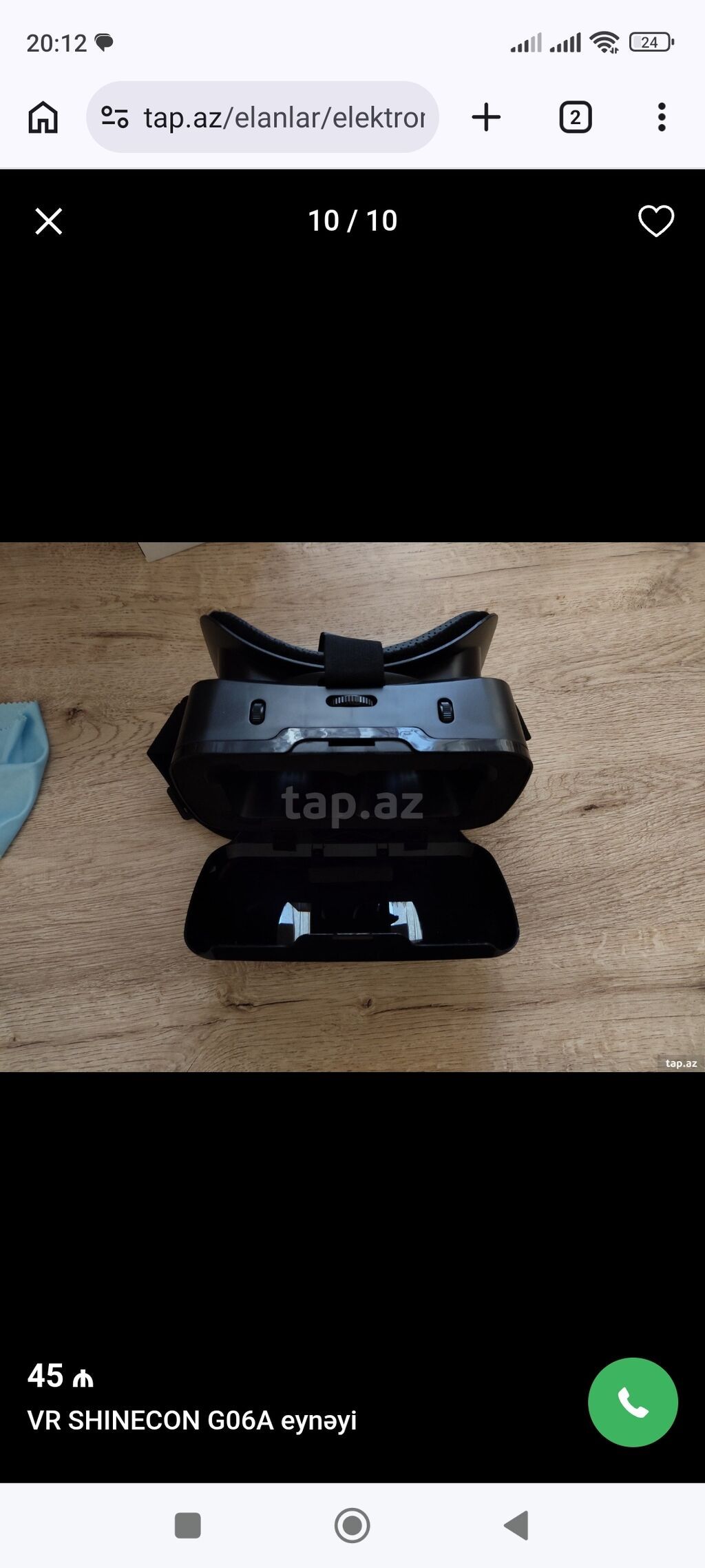 VR SHINECON G06A virtual reallıq eynəyi - Smartfon üçün VR eynək — Elektronika, Bakı (5)