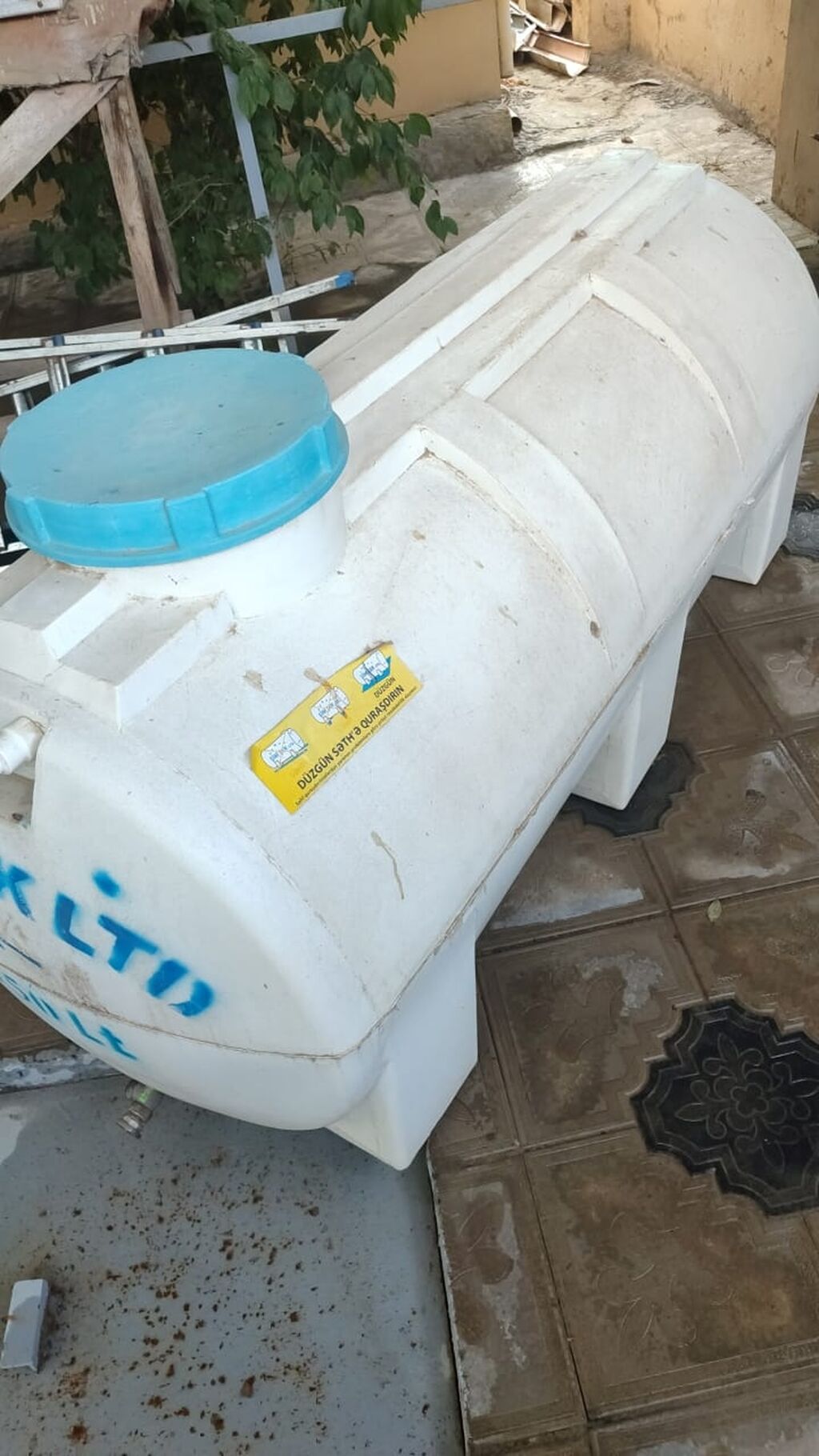 Plastik su çəni – Şimşək LTD, 750 litr - Həcm: 750 lt (korpus — Mallar, Mehdiabad (2)