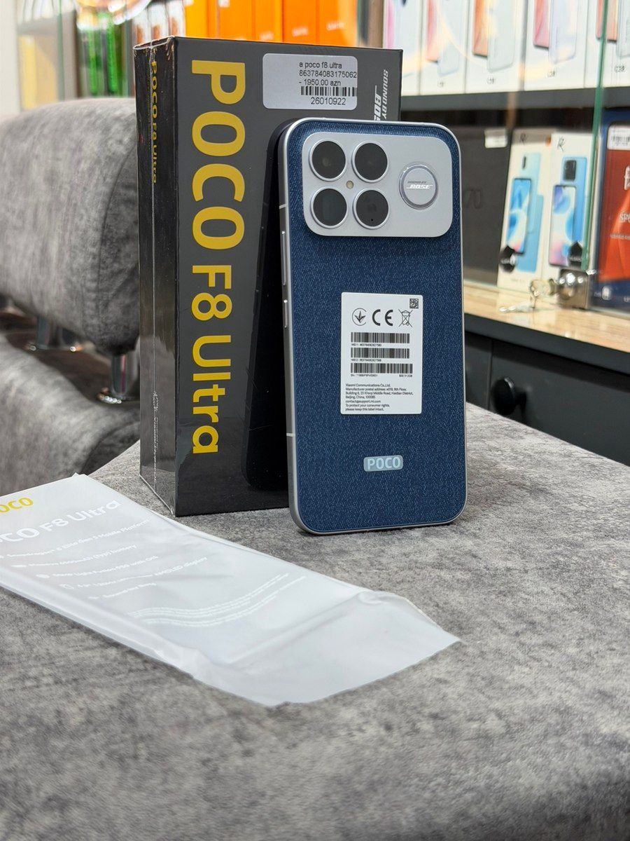 Xiaomi Poco F8 Ultra Denim Blue 512GB/16GB — Smartfonlar, Bakı (4)