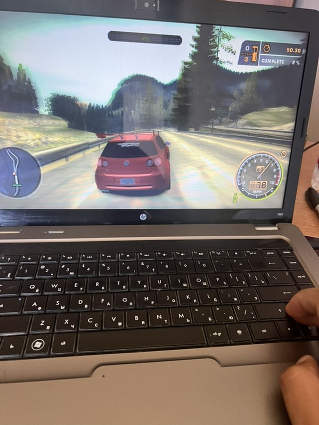 HP G62 noutbuk - Ekran: 15.6" HD (matris parlaq), yuxarıda inteqrə — HP, Bakı (8)