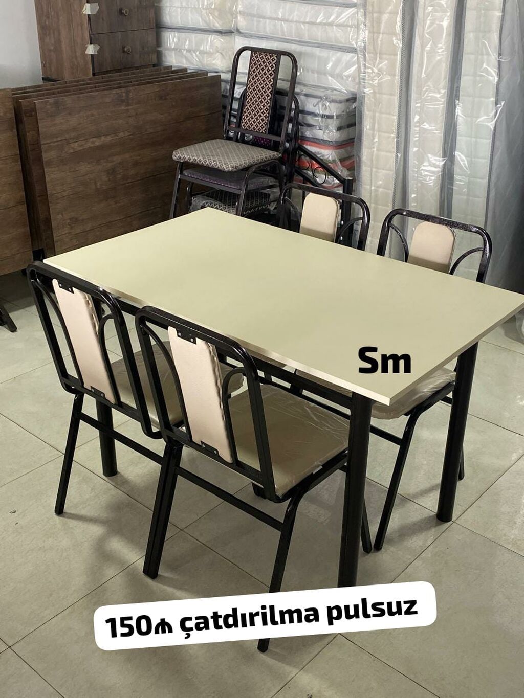 Yemək masası və oturacaq dəstləri. Şəkillərdə müxtəlif model və rəng — Mebel, Digah (2)