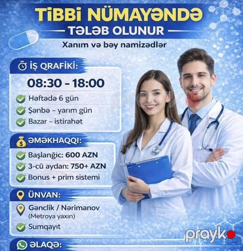 Həkim tələb olunur, İstənilən yaş, 6/1 — Bakı