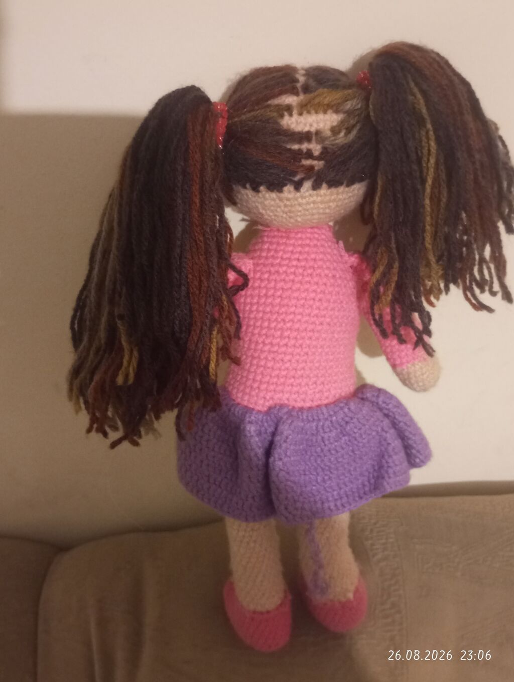 Əl işi amigurumi kukla - Material: yumşaq akril sapla toxunmuş, iç — Oyuncaqlar, Saray (2)