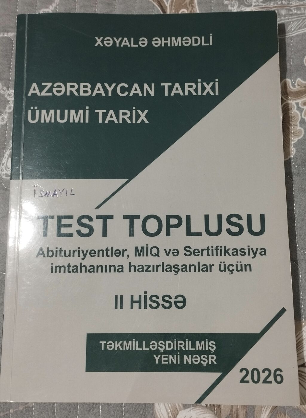Məhsul: “Azərbaycan Tarixi – Ümumi Tarix” Test Toplusu (I və II hissə) — Kitablar və jurnallar, Masazır (3)