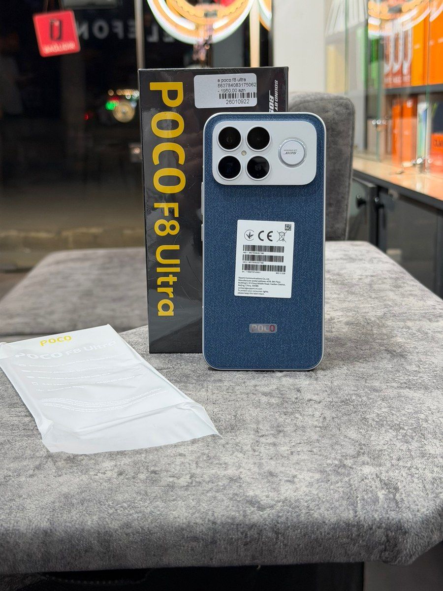 Xiaomi Poco F8 Ultra Denim Blue 512GB/16GB — Smartfonlar, Bakı (5)