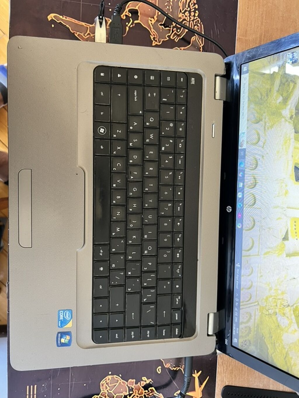 HP G62 noutbuk - Ekran: 15.6" HD (matris parlaq), yuxarıda inteqrə — HP, Bakı (2)