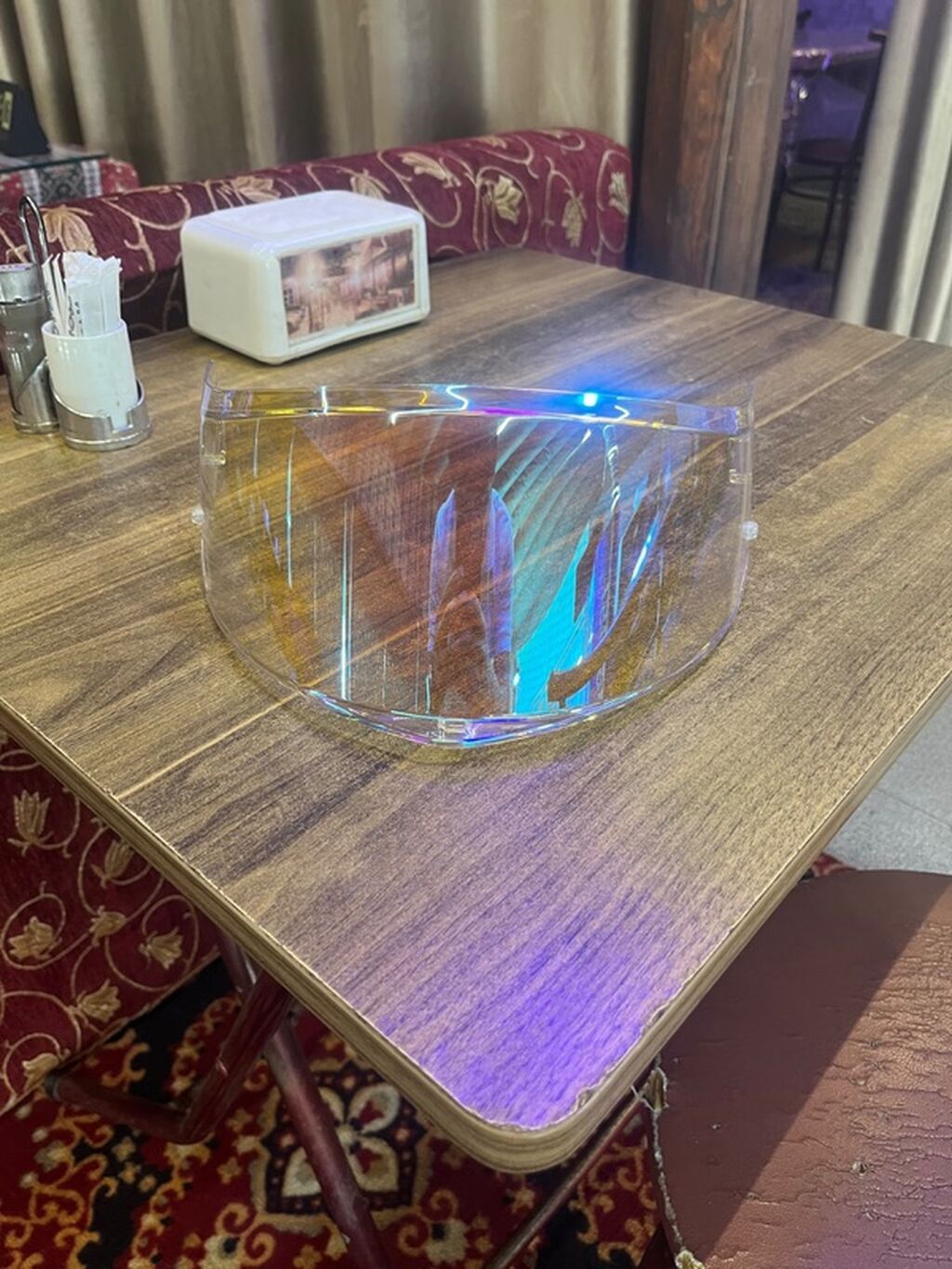 Mototsikl dəbilqəsi üçün şəffaf/iridescent vizor - Material: yüksək — Avto, Digah